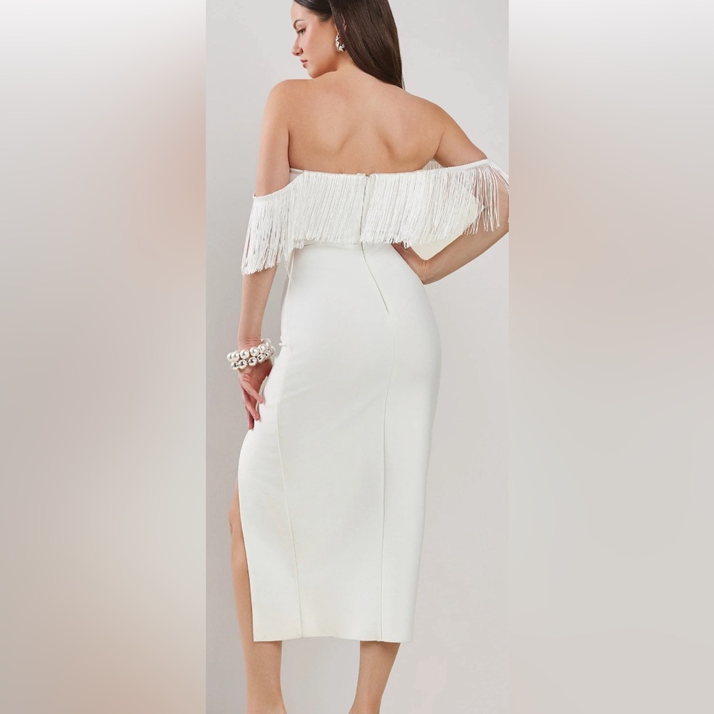 Texas girl white fringe dress - Picture 3 of 3